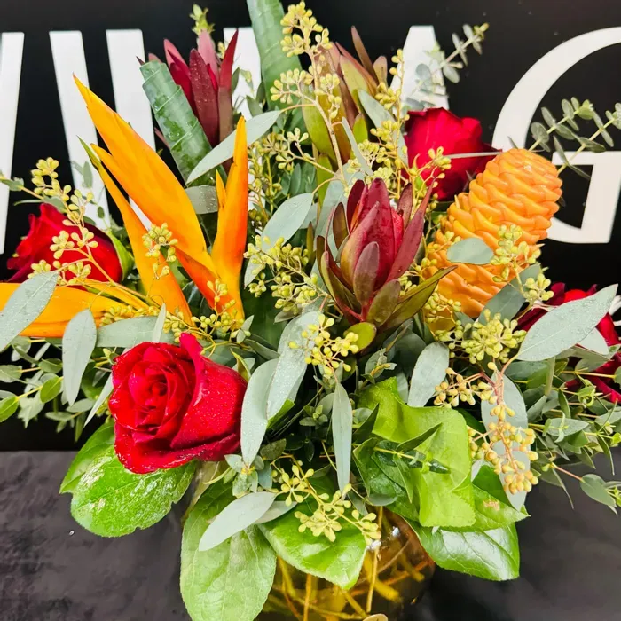 Village Flower Shoppe Bouquet - Crazy About You Tropical Arrangment