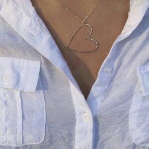 14K Gold Heart Necklace